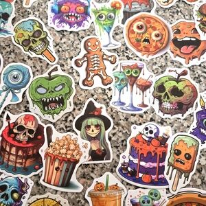 🍒🍒 10 Random Monster-Themed Stickers